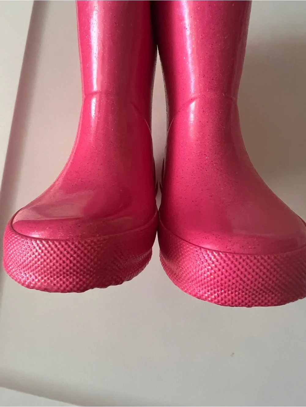 Hunter Pink Kids Gloss Rain Boots